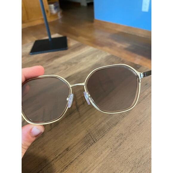 Michael Kors Abstract Round Gold Sunglasses - Picture 3 of 6